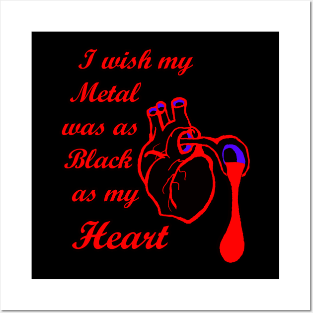 Black Metal Heart Wall Art by Senomar